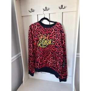 Switch Remarkable Kings Red Leopard Print Sweatshirt XL SF0241 Limited Edition